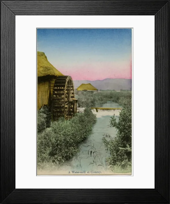 Framed Print : Japan - A Country Watermill Framed Print : Japan - A Country Watermill