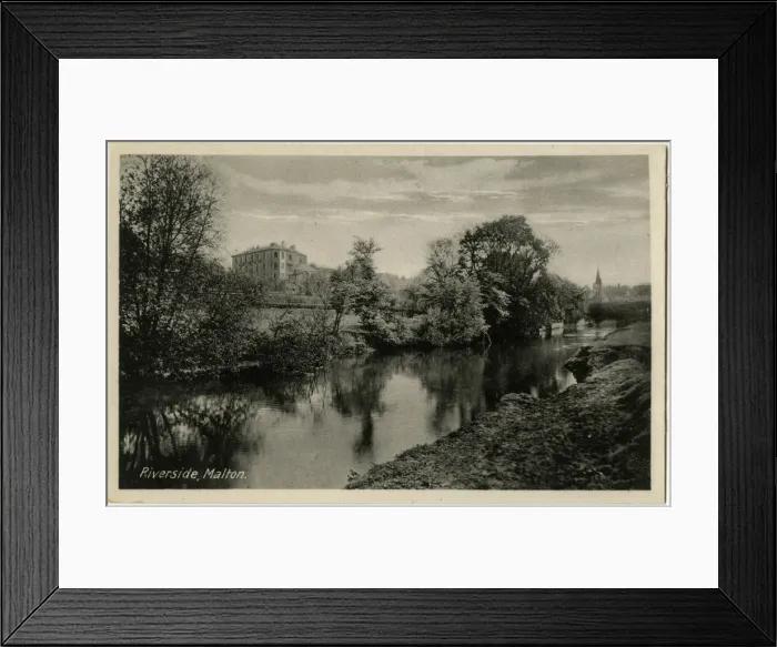 Framed Print : The riverside, River Derwent, Malton, North Yorkshire Framed Print : The riverside, River Derwent, Malton, North Yorkshire