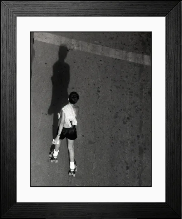 Framed Print : Boy on rollerskates, Spain Framed Print : Boy on rollerskates, Spain