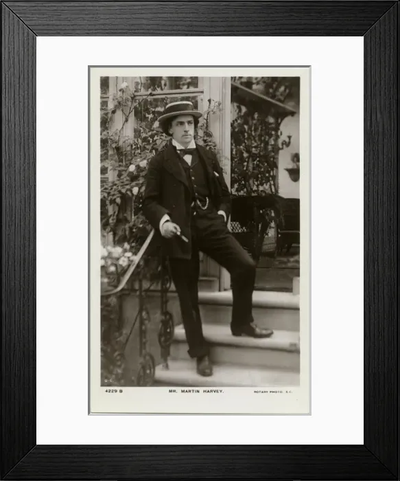 Framed Print : Sir John Martin-Harvey - English stage actor Framed Print : Sir John Martin-Harvey - English stage actor