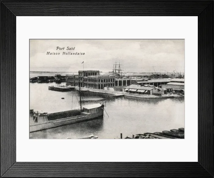 Framed Print : Suez Canal Company office in Port Said, Egypt Framed Print : Suez Canal Company office in Port Said, Egypt