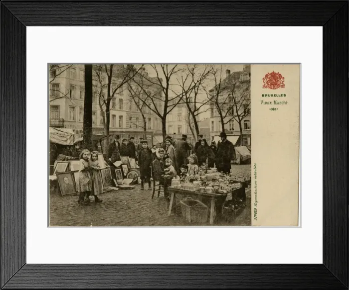 Framed Print : The Old Market - Brussels, Belgium Framed Print : The Old Market - Brussels, Belgium