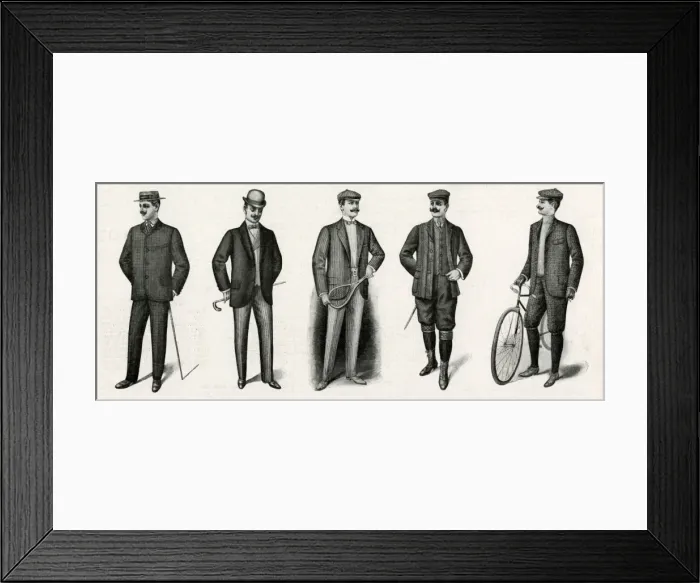 Framed Print : Mens wear 1901 Framed Print : Mens wear 1901