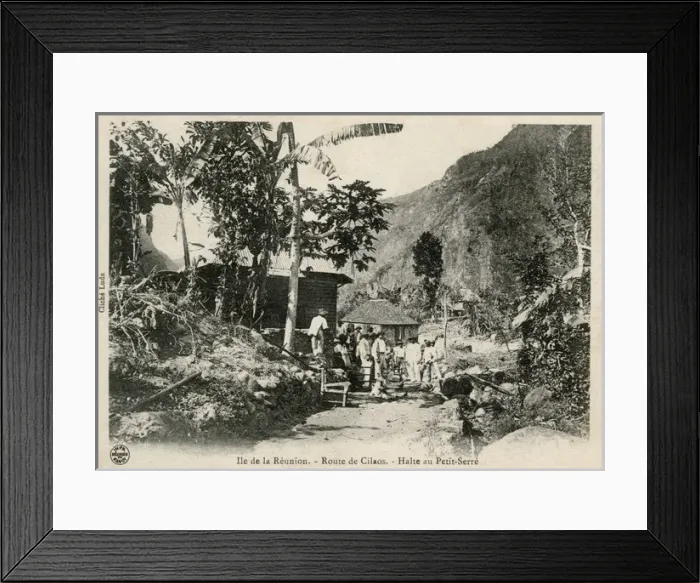Framed Print : Stop in Petit-Serr頯n a travel route to Cilaos, R鵮ion Framed Print : Stop in Petit-Serr頯n a travel route to Cilaos, R鵮ion