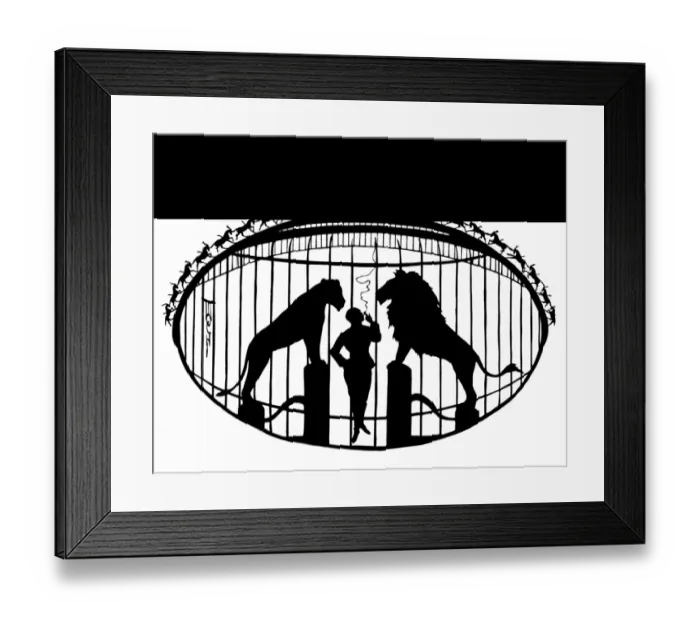 Framed Print : Circus Silhouette Framed Print : Circus Silhouette
