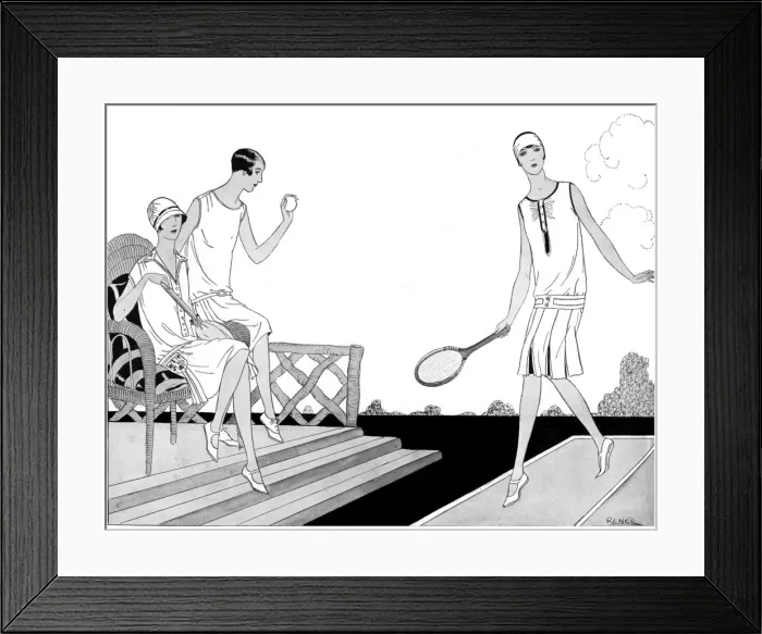 Framed Print : Tennis frocks, 1927 Framed Print : Tennis frocks, 1927