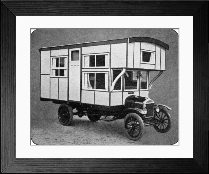 Framed Print : Uplands Motor Caravan Framed Print : Uplands Motor Caravan