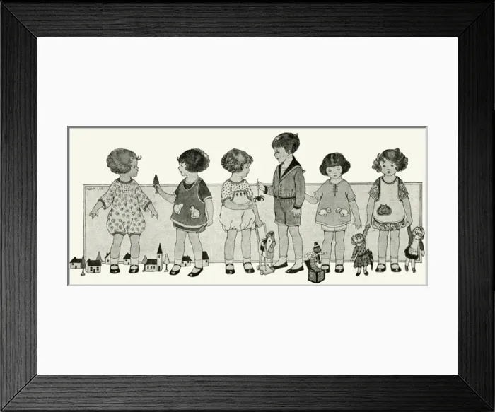 Framed Print : Childrens playingwear 1913 Framed Print : Childrens playingwear 1913