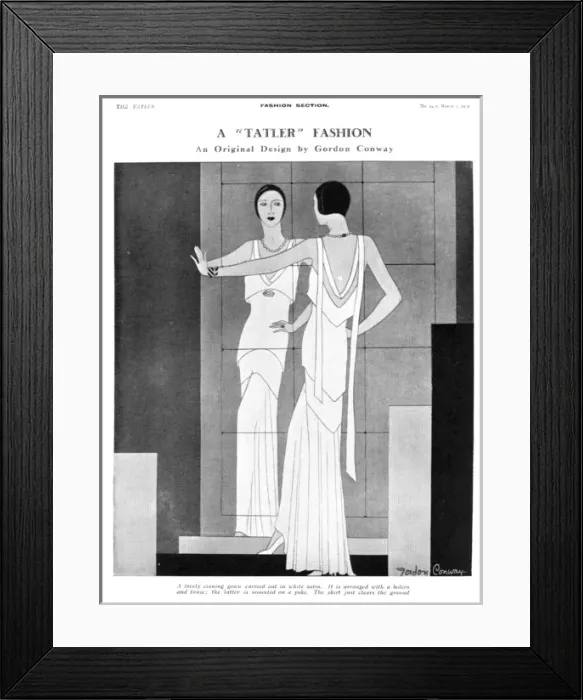 Framed Print : A Tatler fashion by Gordon Conway Framed Print : A Tatler fashion by Gordon Conway