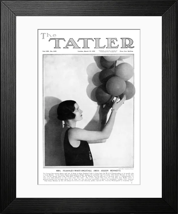 Framed Print : Tatler cover - Mrs Fearnley-Whittingstall by Yevonde Framed Print : Tatler cover - Mrs Fearnley-Whittingstall by Yevonde
