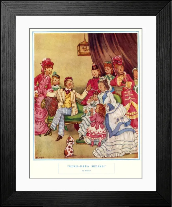 Framed Print : Hush - Papa Speaks Framed Print : Hush - Papa Speaks