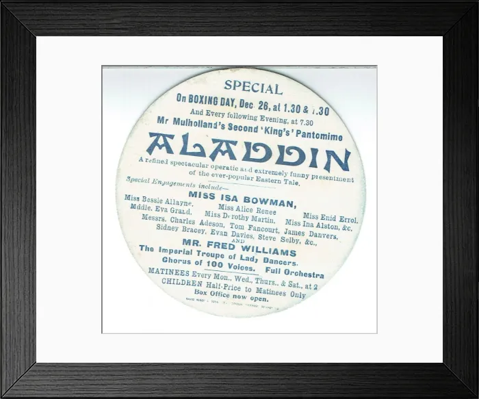 Framed Print : Aladdin, Kings Theatre, Hammersmith, London Framed Print : Aladdin, Kings Theatre, Hammersmith, London
