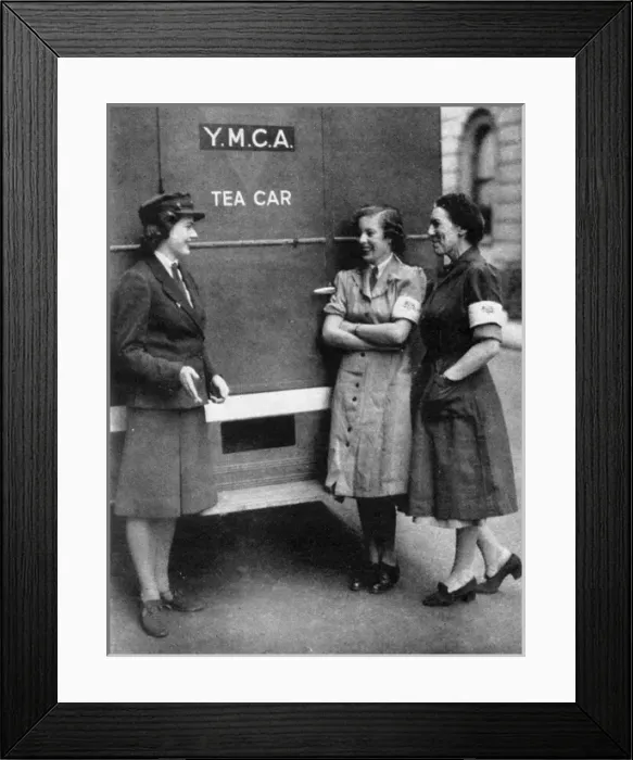 Framed Print : A Y. M. C. A. Mobile Tea Car Framed Print : A Y. M. C. A. Mobile Tea Car