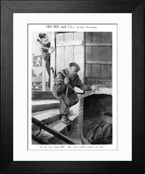 Framed Print : Old Bill and Co. September 1940 Framed Print : Old Bill and Co. September 1940
