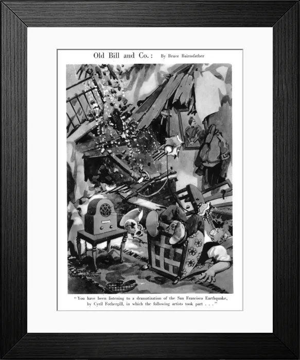 Framed Print : Old Bill and Co. October 1940 Framed Print : Old Bill and Co. October 1940