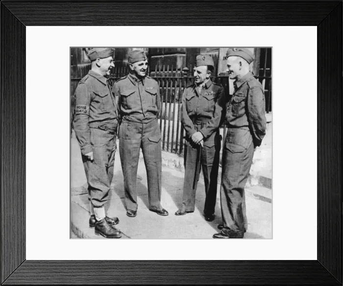 Framed Print : Home Guard in Bow Street Framed Print : Home Guard in Bow Street