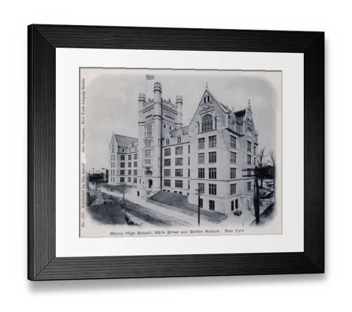 Framed Print : Morris High School in New York City, USA Framed Print : Morris High School in New York City, USA