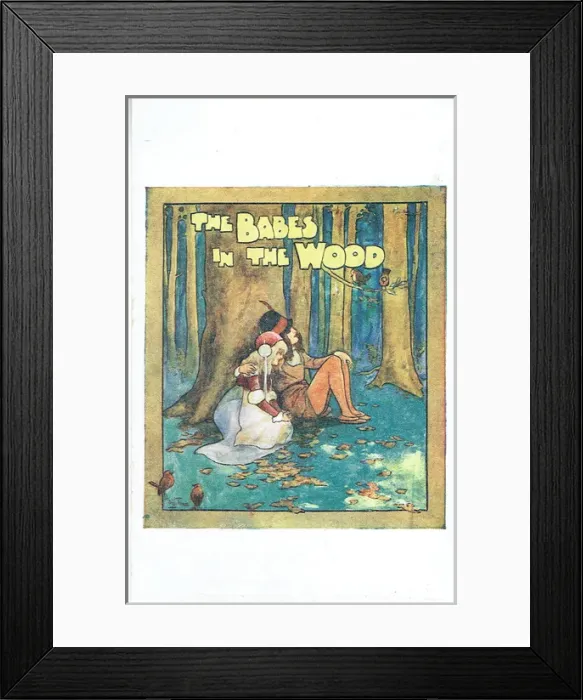 Framed Print : The Babes in the Wood, Harold Reading production Framed Print : The Babes in the Wood, Harold Reading production