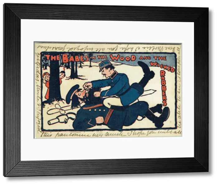 Framed Print : The Babes in the Wood and the Wicked Robbers, London Framed Print : The Babes in the Wood and the Wicked Robbers, London