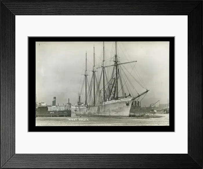 Framed Print : Sailing vessel Mount Shasta, aka Vaterland Framed Print : Sailing vessel Mount Shasta, aka Vaterland