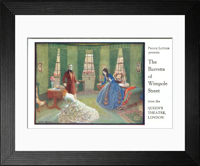 Framed Print : The Barretts of Wimpole Street, by Rudolf Besier Framed Print : The Barretts of Wimpole Street, by Rudolf Besier