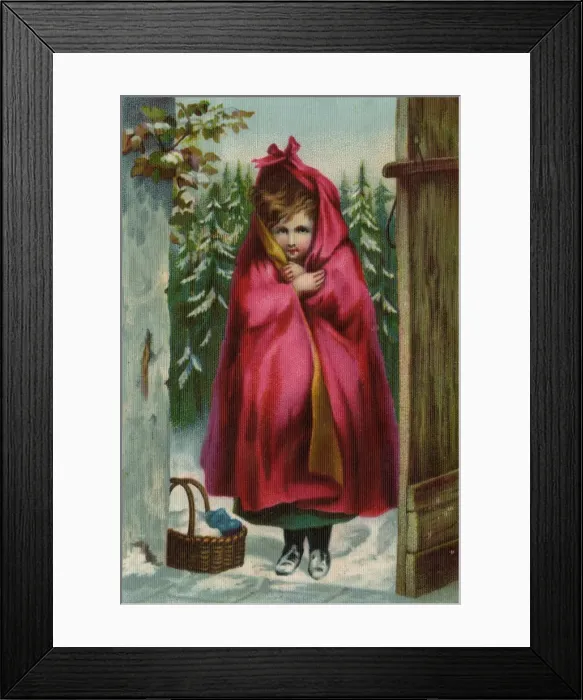 Framed Print : Little Red-Riding-Hood album card Framed Print : Little Red-Riding-Hood album card