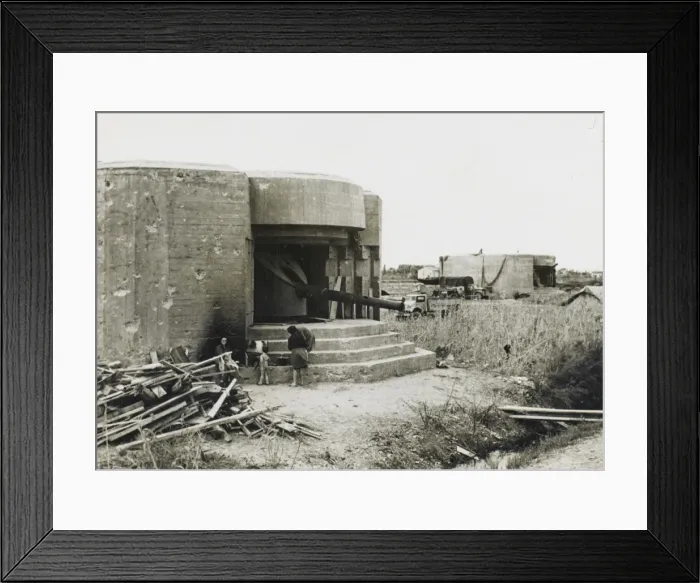 Framed Print : German coastal defence emplacement Framed Print : German coastal defence emplacement