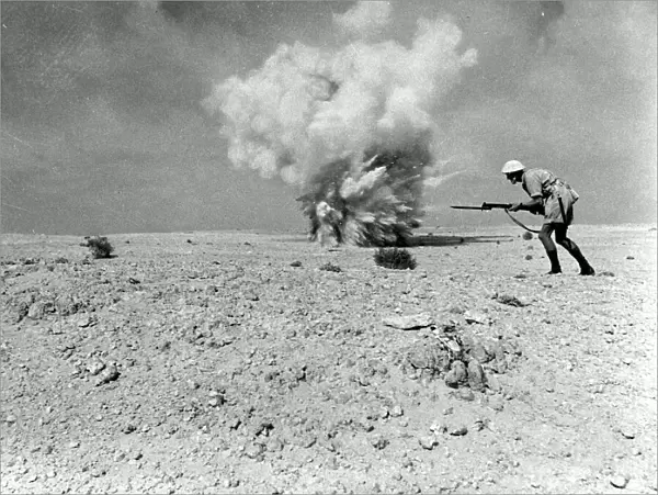 WW2 - British infantryman in desert fatigues