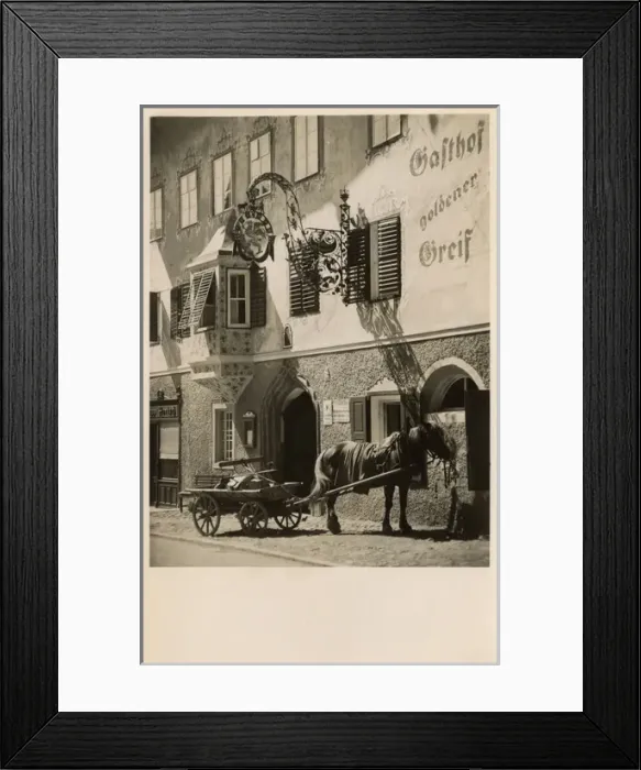 Framed Print : The Golden Griffin Hotel at Kitzbuhel, Austria Framed Print : The Golden Griffin Hotel at Kitzbuhel, Austria