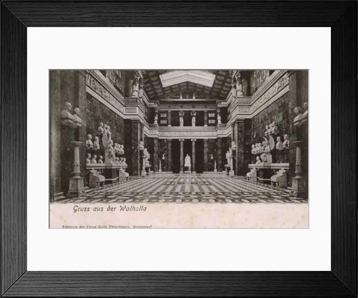 Framed Print : The Walhalla - Interior - Danube River, Bavaria, Germany