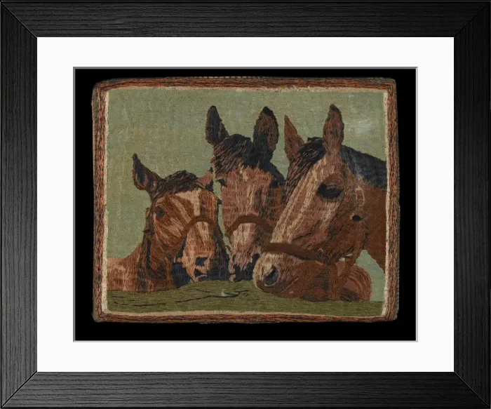 Framed Print : Woollen embroidery on part of army shirt, 1945 Framed Print : Woollen embroidery on part of army shirt, 1945