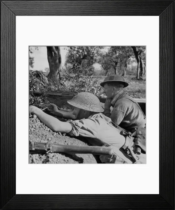 Framed Print : Rifleman J Furnell with Rifleman Swift, 2nd Irish London Rif Framed Print : Rifleman J Furnell with Rifleman Swift, 2nd Irish London Rif