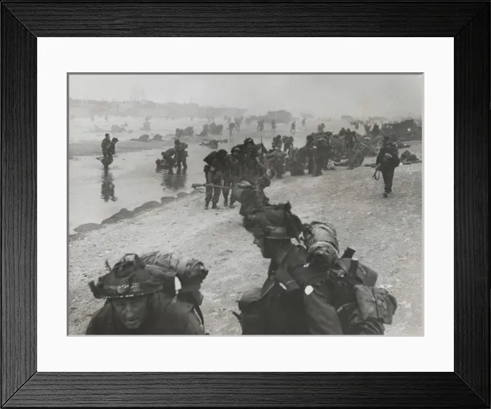 Framed Print : British Beach-Head Photograph Hailed as ?War?s Greatest? Framed Print : British Beach-Head Photograph Hailed as ?War?s Greatest?