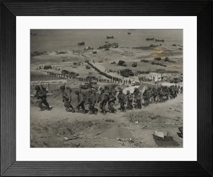 Framed Print : Reinforcements Arrive In Normandy Framed Print : Reinforcements Arrive In Normandy