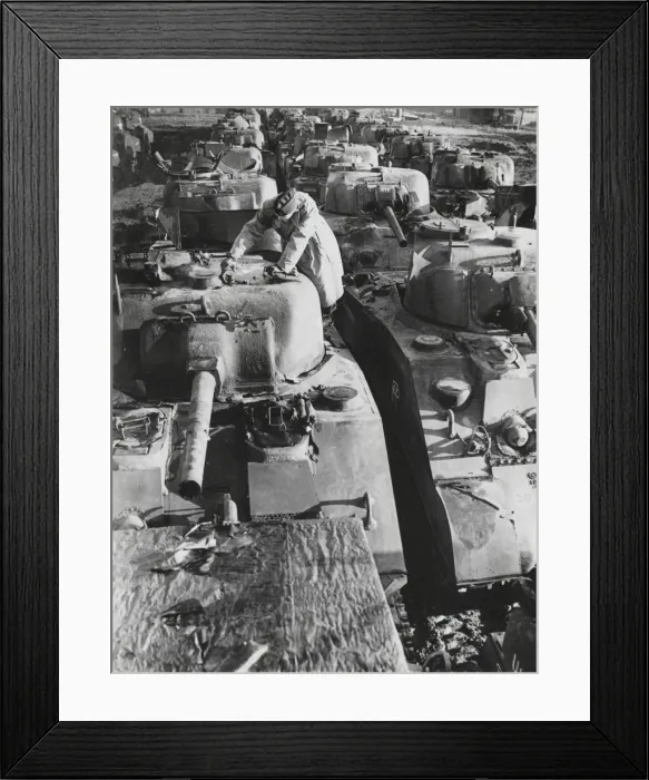 Framed Print : U. S. Supply Depot in England Prepare for Invasion Framed Print : U. S. Supply Depot in England Prepare for Invasion