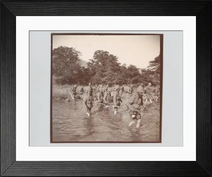 Framed Print : Crossing the North Kaap River, 20 Sept 1900 Framed Print : Crossing the North Kaap River, 20 Sept 1900