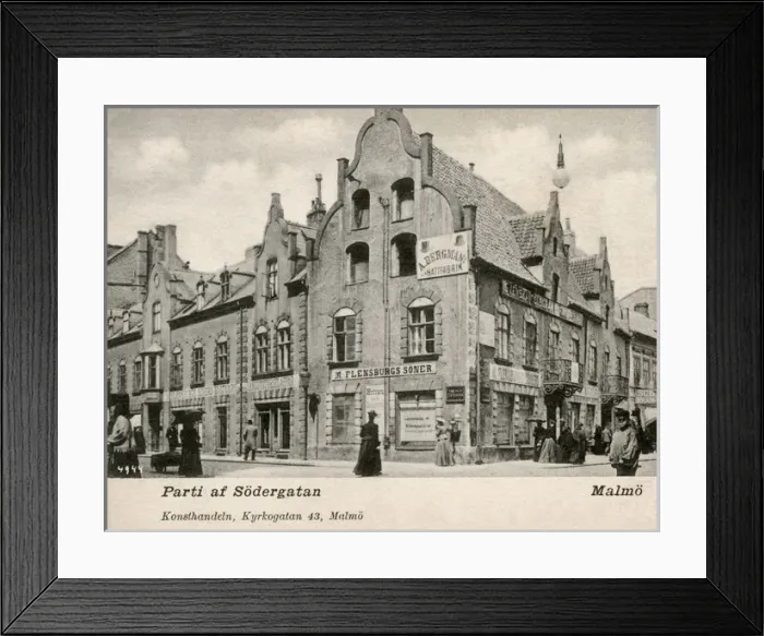 Framed Print : View of Sodergatan, Malmo, Sweden Framed Print : View of Sodergatan, Malmo, Sweden
