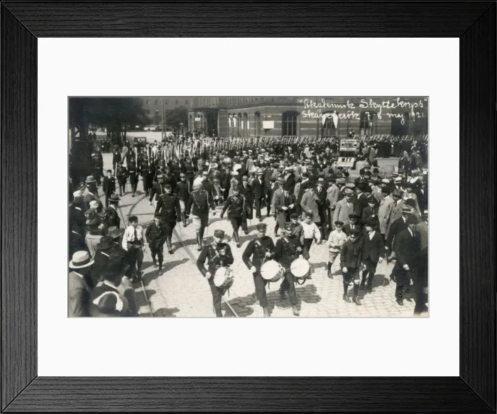 Framed Print : Academic Rifle Corps marching, Malmo, Sweden Framed Print : Academic Rifle Corps marching, Malmo, Sweden