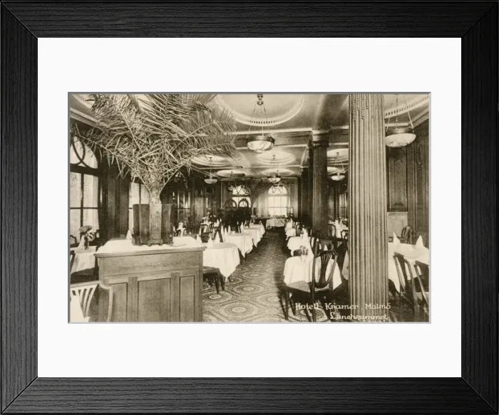 Framed Print : Lunch Room, Hotel Kramer, Malmo, Sweden Framed Print : Lunch Room, Hotel Kramer, Malmo, Sweden