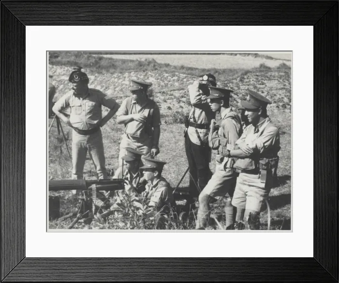 Framed Print : Machine Gun Company training for the anti personnel role Framed Print : Machine Gun Company training for the anti personnel role