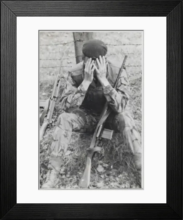 Framed Print : A very tired 2 / Lt Clady, Operations Framed Print : A very tired 2 / Lt Clady, Operations