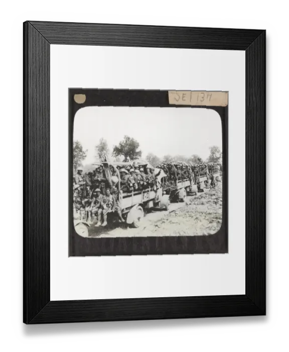 Framed Print : WW1 - Lantern Slide Framed Print : WW1 - Lantern Slide