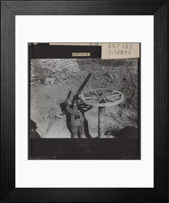 Framed Print : WW1 - Lantern Slide