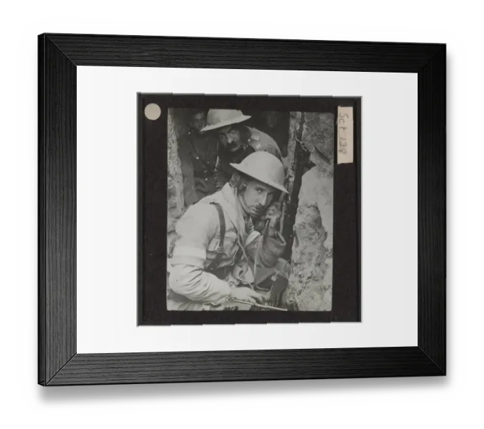 Framed Print : WW1 - Lantern Slide Framed Print : WW1 - Lantern Slide