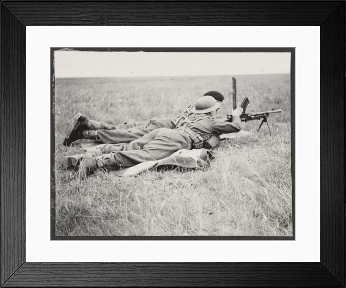 Framed Print : Bren practice Framed Print : Bren practice