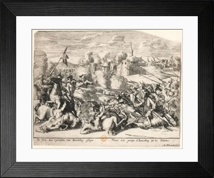 Framed Print : Victoire de la Garnison D?Inniscilling fur les Irlandois Framed Print : Victoire de la Garnison D?Inniscilling fur les Irlandois