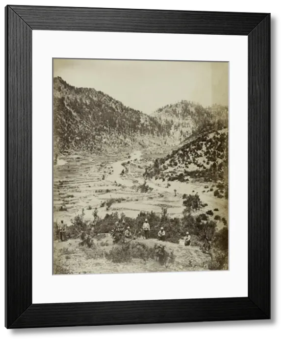 Framed Print : Route taken by Front attack of Peiwar Kotal Framed Print : Route taken by Front attack of Peiwar Kotal