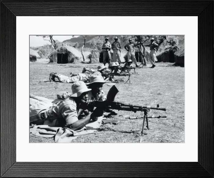 Framed Print : Weapon training while on safari Framed Print : Weapon training while on safari