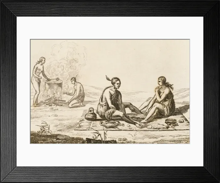 Framed Print : Indigenous peoples of the Americas. 16th century Framed Print : Indigenous peoples of the Americas. 16th century