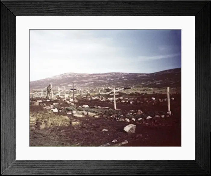 Framed Print : Colour photograph of graves Framed Print : Colour photograph of graves